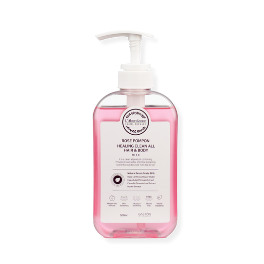 Gaston Rose Pompon Hair & Body Wash 